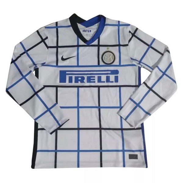 Tailandia Camiseta Inter Milan 2ª Kit ML 2020 2021 Blanco